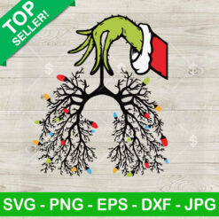Grinch Hand Respiratory Therapist Christmas SVG