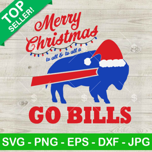 Merry Christmas Go Bills Svg