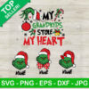 My Grandkids Stole my Heart Grinch Custom Name SVG