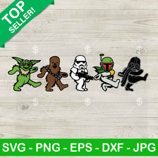 Star Wars Grateful Dead SVG, Grateful Dead SVG, Star Wars Grateful Dead Bears SVG PNG DXF EPS