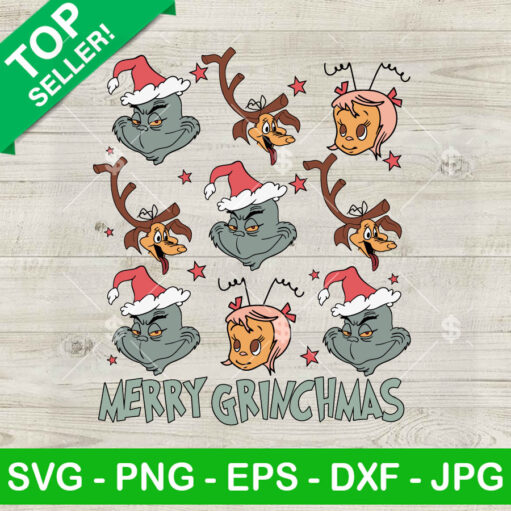 Merry Grinchmas Cindy Lou Max Dog Svg