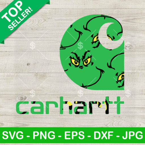 Carhartt Logo Grinch Face Svg