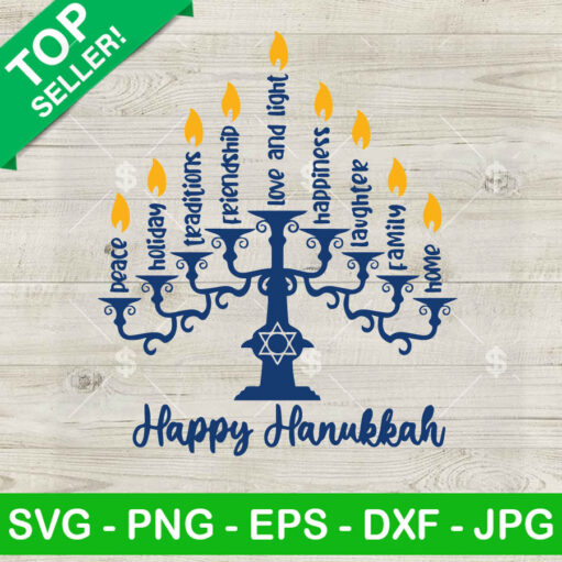 Happy Hanukkah Svg