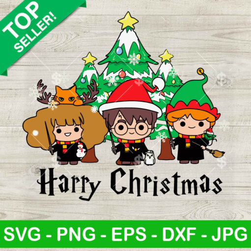 Harry Potter And Friends Christmas Tree Svg