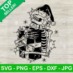 Skeleton Christmas Party SVG