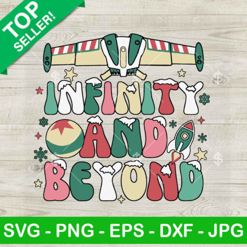 Vintage Infinity And Beyond Christmas SVG