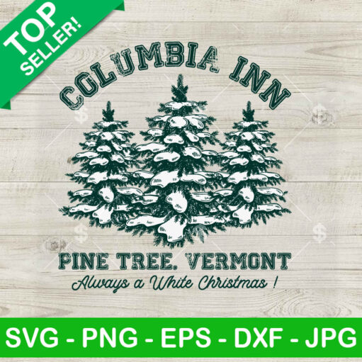 Columbia Inn Pine Tree Vermont Svg