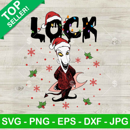 Lock Shock Santa Christmas Light Svg