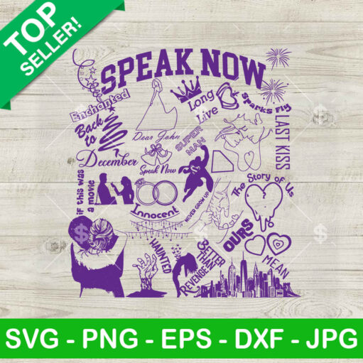 Speak Now Taylor Swift Album Bundle SVG