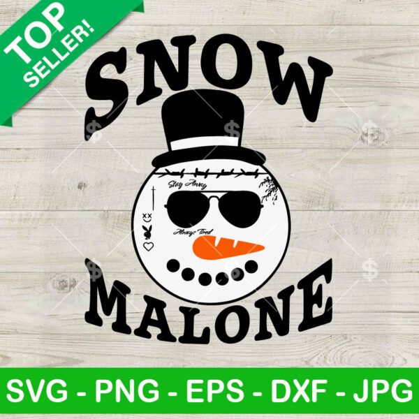 Funny Snow Malone Christmas SVG