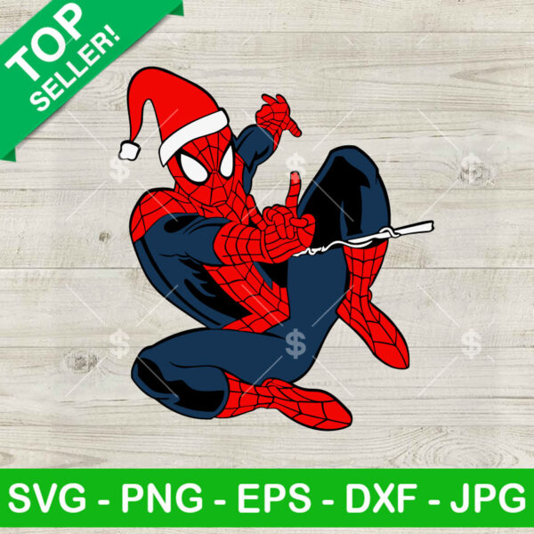 Spiderman Merry Christmas SVG