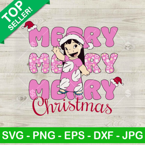 Disney Lilo Merry Christmas Svg