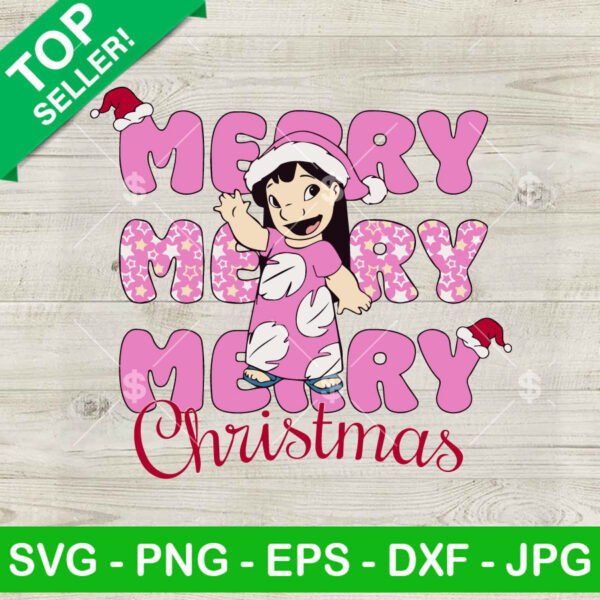 Disney Lilo Merry Christmas SVG