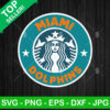 Miami Dolphins Starbucks Coffee Logo SVG