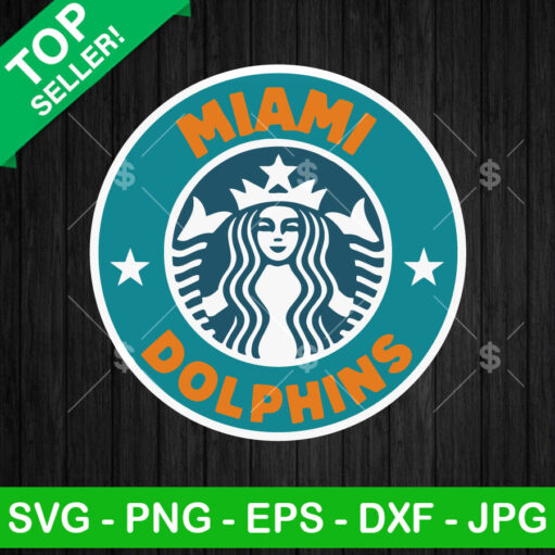 Miami Dolphins Starbucks Coffee Logo Svg