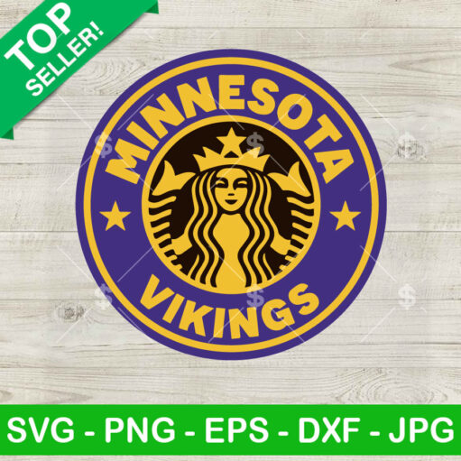 Minnesota Vikings Starbucks Coffee Logo Svg