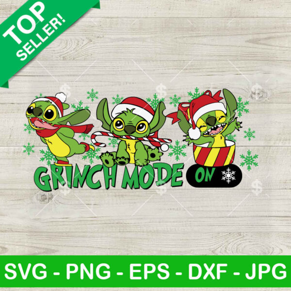 Stitch Costume Grinch Mode On SVG