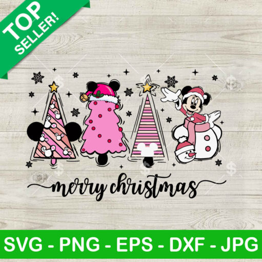 Mickey Mouse And Friends Christmas Tree Svg