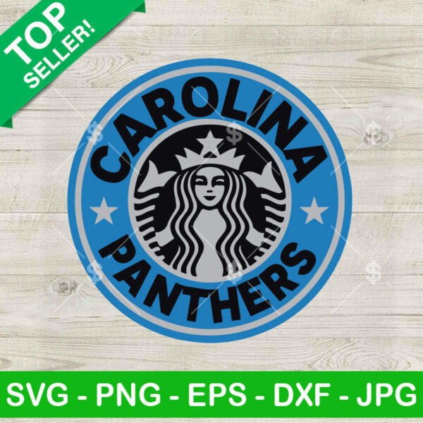 Carolina Panthers Starbucks Logo SVG
