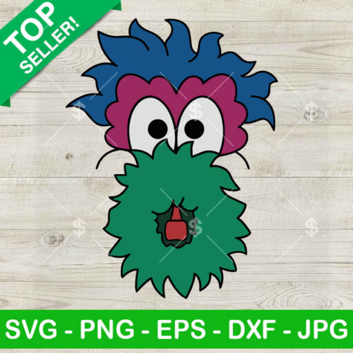 Phillies Baseball Phanatic Face SVG