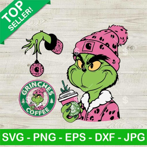 Pink Carhartt Grinch Starbucks Cup Svg Bundle