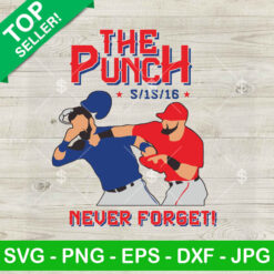 The Punch Never Forget Texas Rangers SVG