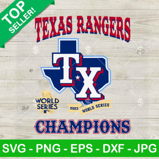 Texas Rangers Champions Svg