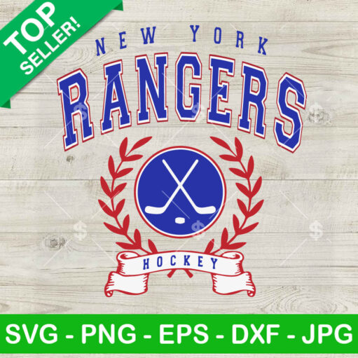 New York Rangers Hockey Svg