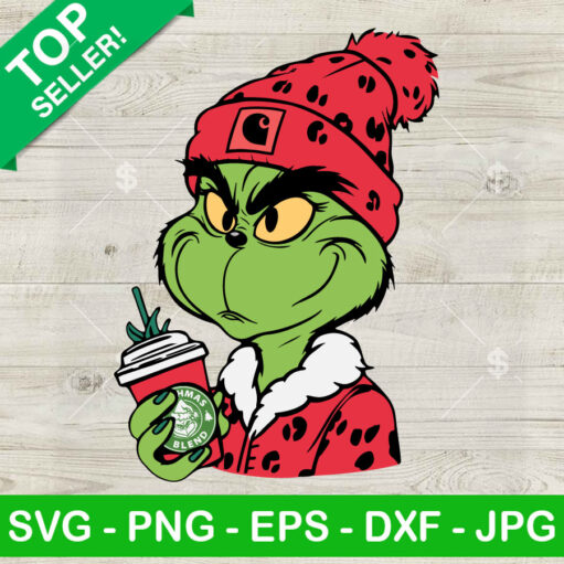 Carhartt Red Grinch Starbucks Coffee Svg