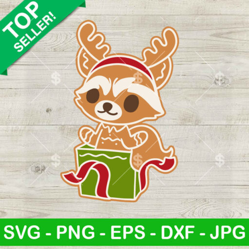 Rocket Raccoon Gingerbread Christmas SVG