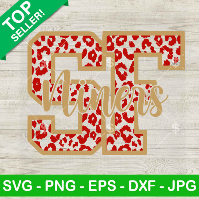 San Francisco Niners Leopard SVG, 49ers SVG, Cheetah 49ers SVG, NFL SVG PNG DXF EPS