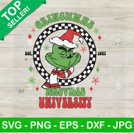 Grinchmas Whoville University SVG