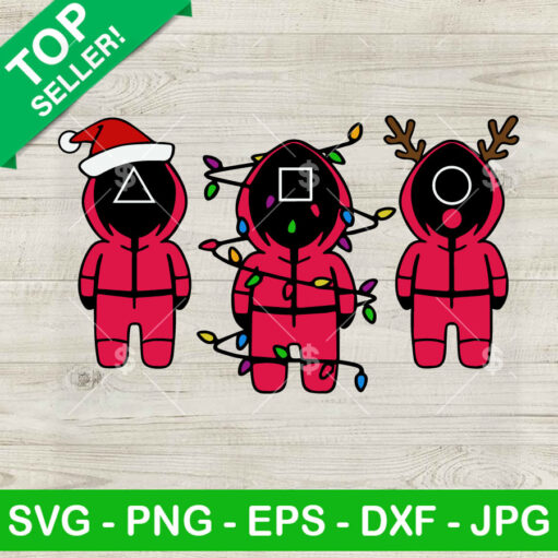 Squid Game Christmas Light Svg