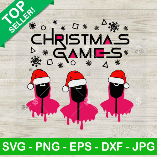 Squid Game Santa Hat Christmas SVG