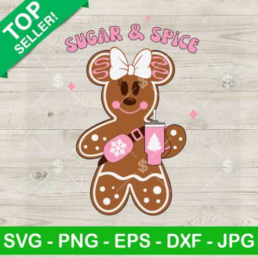 Sugar And Spice Minnie Gingerbread Svg