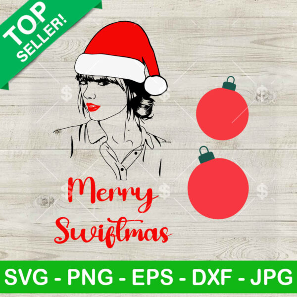 Merry Swiftmas Christmas Ornament SVG