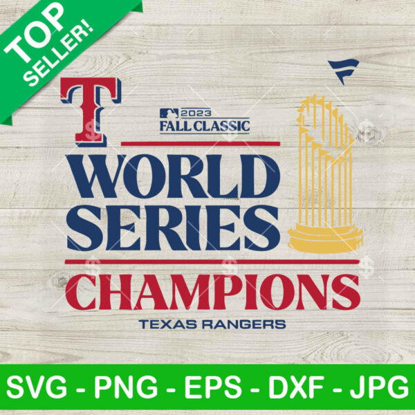 TX World Series Champions SVG