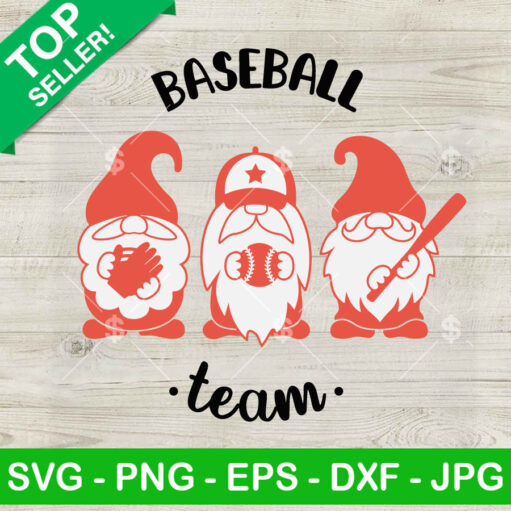 Gnome Baseball Team SVG