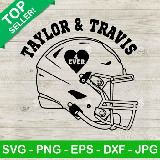 Taylor And Travis Football Helmet SVG