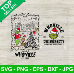 Christmas Grinch Whoville University SVG Bundle