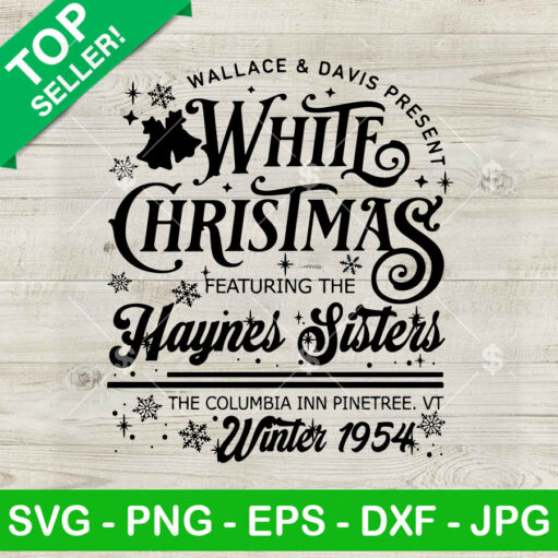 White Christmas Movie SVG cricut