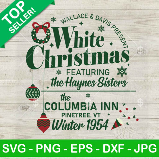 White christmas movie SVG