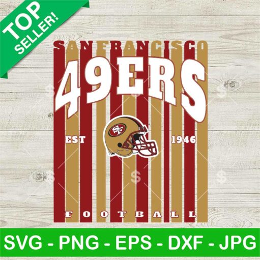 San Francisco 49ers Football Est 1946 SVG