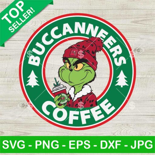 Bougie Grinch Tampa Bay Buccaneer Coffee Svg