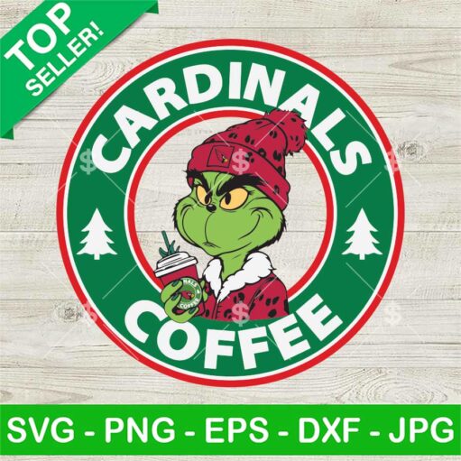 Bougie Grinch Arizona Cardinals Coffee Logo SVG