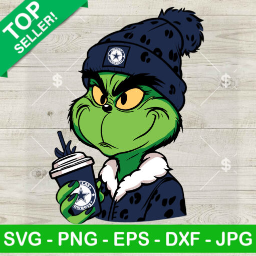 Leopard Grinch Dallas Cowboys Nfl Svg