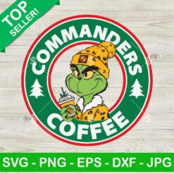Bougie Grinch Washington Commanders NFL Coffee SVG, Washington Commanders Starbucks Coffee SVG, NFL Leopard Grinch SVG, Grinch NFL Coffee SVG PNG