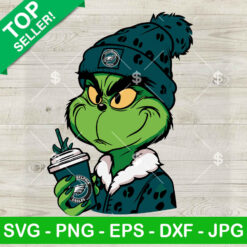 Leopard Grinch Philadelphia Eagles NFL SVG, Boujee Grinch Starbucks Coffee SVG, Eagles Christmas Grinch SVG PNG DXF