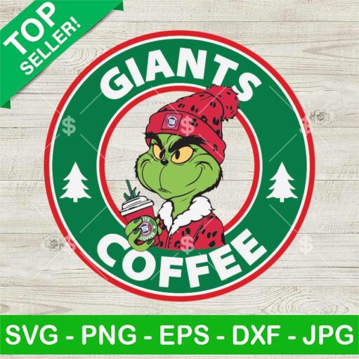 Grinch Bougie New York Giants Nfl Starbucks Logo Svg