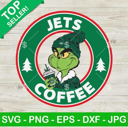 Grinch Bougie New York Jets NFL Starbucks Coffee SVG